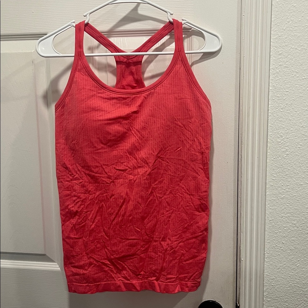 Lululemon Pink Bra Built In Tank